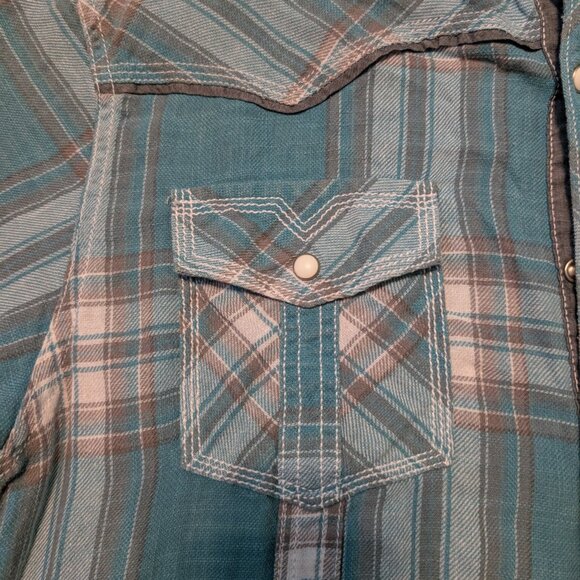 BKE Washed Plaid Standard Shirt - XL - Picture 5 of 5
